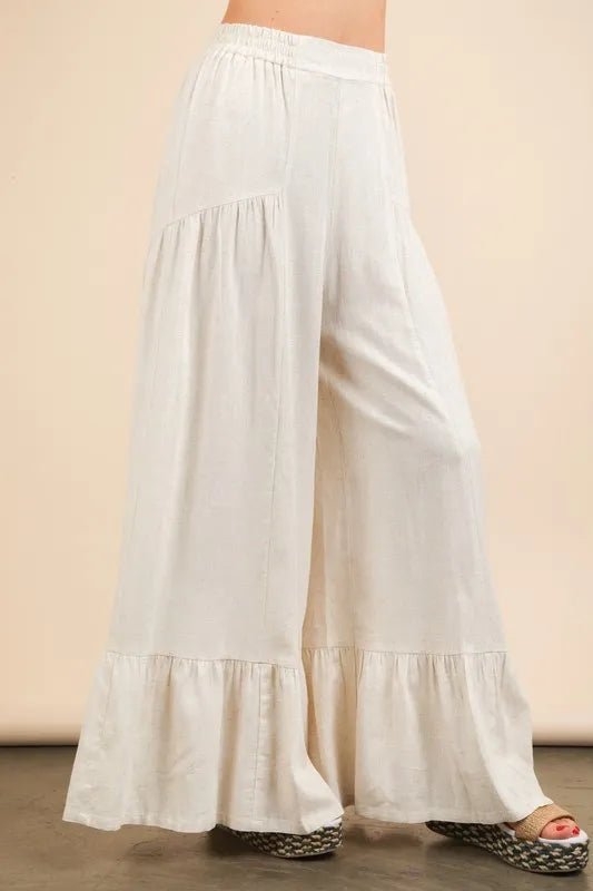 VERY J Palazzo Elastic Waist Comfy Pants - Chaelisa's New Jammies