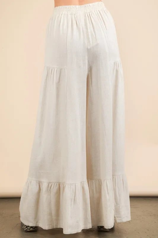 VERY J Palazzo Elastic Waist Comfy Pants - Chaelisa's New Jammies