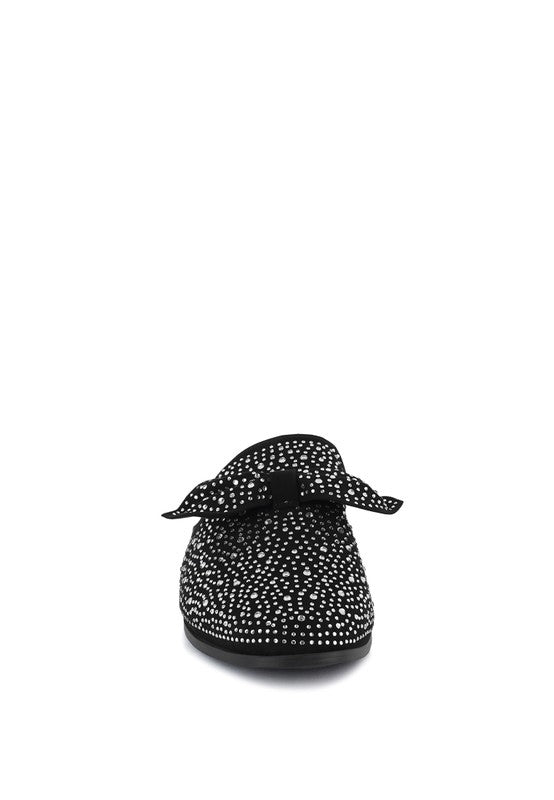 Whoopie Embellished Casual Bow Mules - Chaelisa's New Jammies