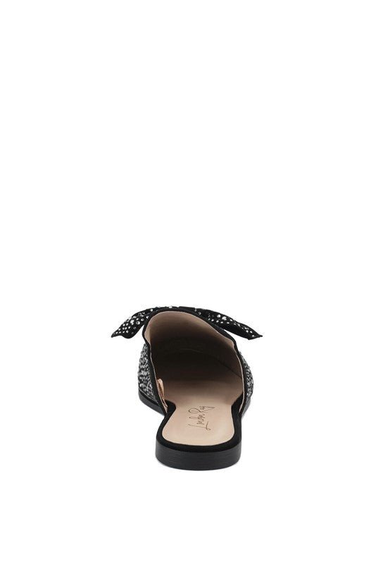 Whoopie Embellished Casual Bow Mules - Chaelisa's New Jammies