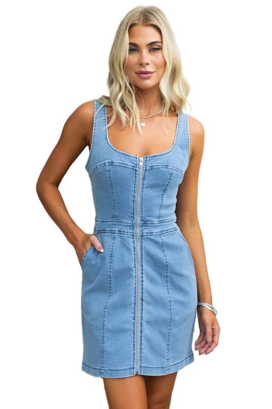 WOMEN FASHION DENIM DRESS - Chaelisa's New Jammies