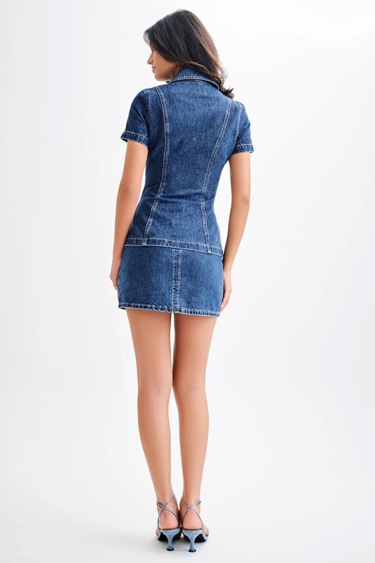 WOMEN FASHION DENIM TWO PIECE SET - Chaelisa's New Jammies